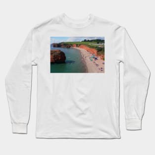 Ladram Bay Jurassic Coast Devon Long Sleeve T-Shirt